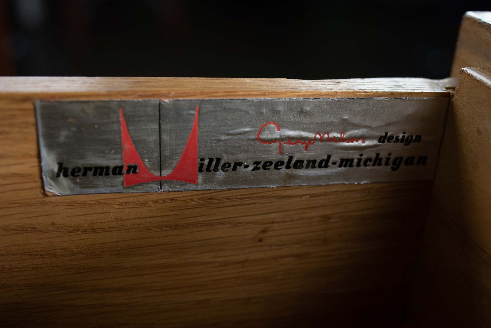 1953 Thin Edge Model 5221 Dresser Cabinet by George Nelson for Herman Miller in Brazilian Rosewood