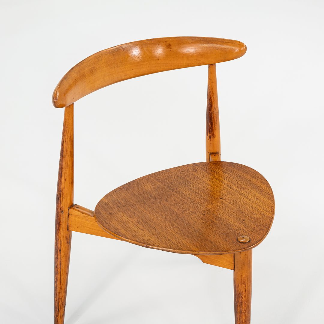 1950s FH4103 Heart Chair by Hans Wegner for Fritz Hansen in Oak and Teak