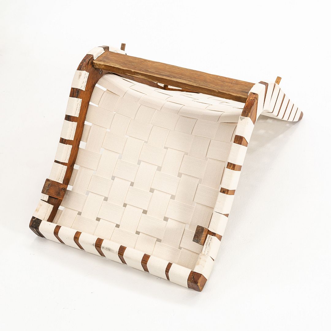 1941 Knoll Risom Three-Seater Settee Sofa by Jens Risom for Knoll Associates in Pine with New Webbing