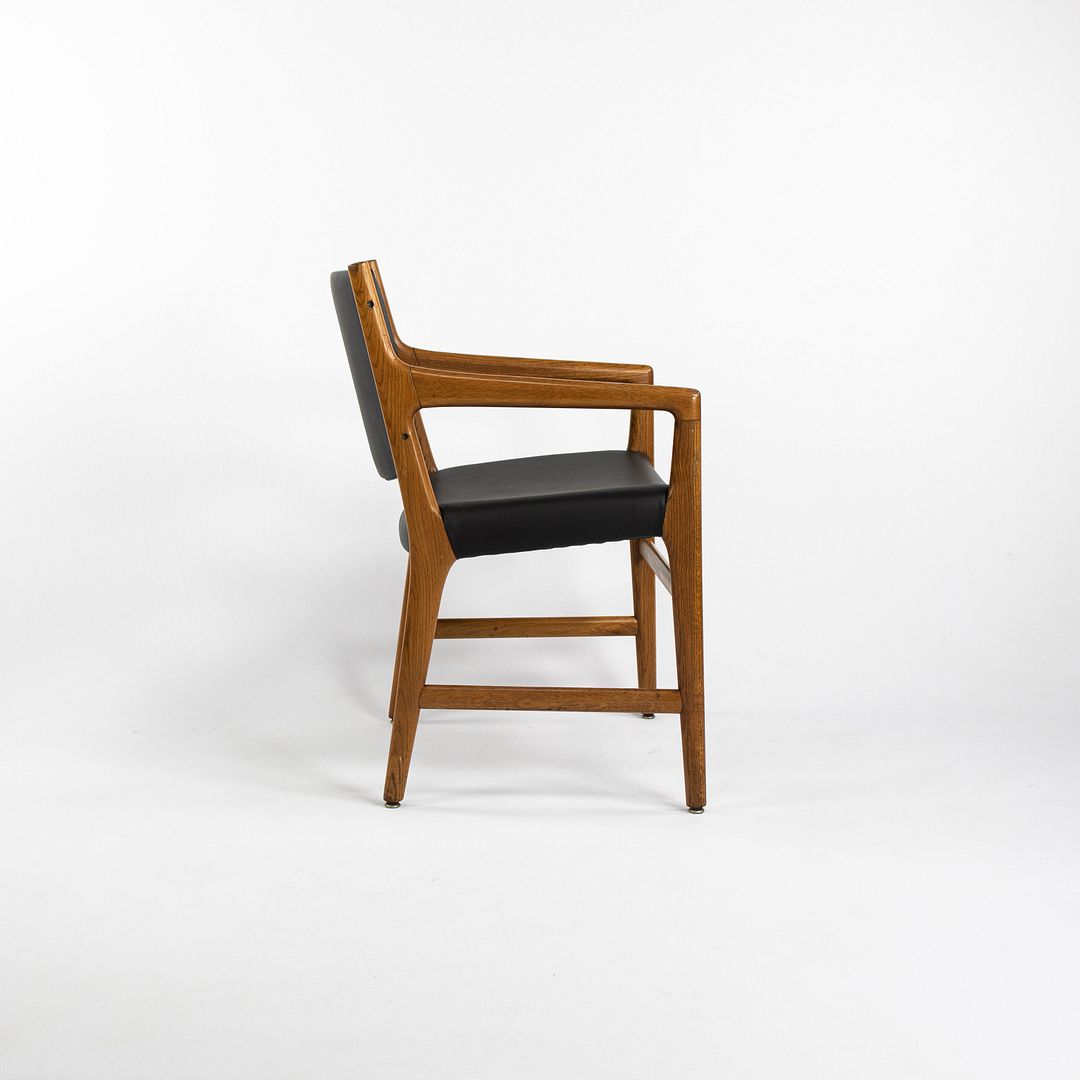 1965 JH 507 Armchairs by Hans J. Wegner for Johannes Hansen in Oak and Leather, Newly Reupholstered
