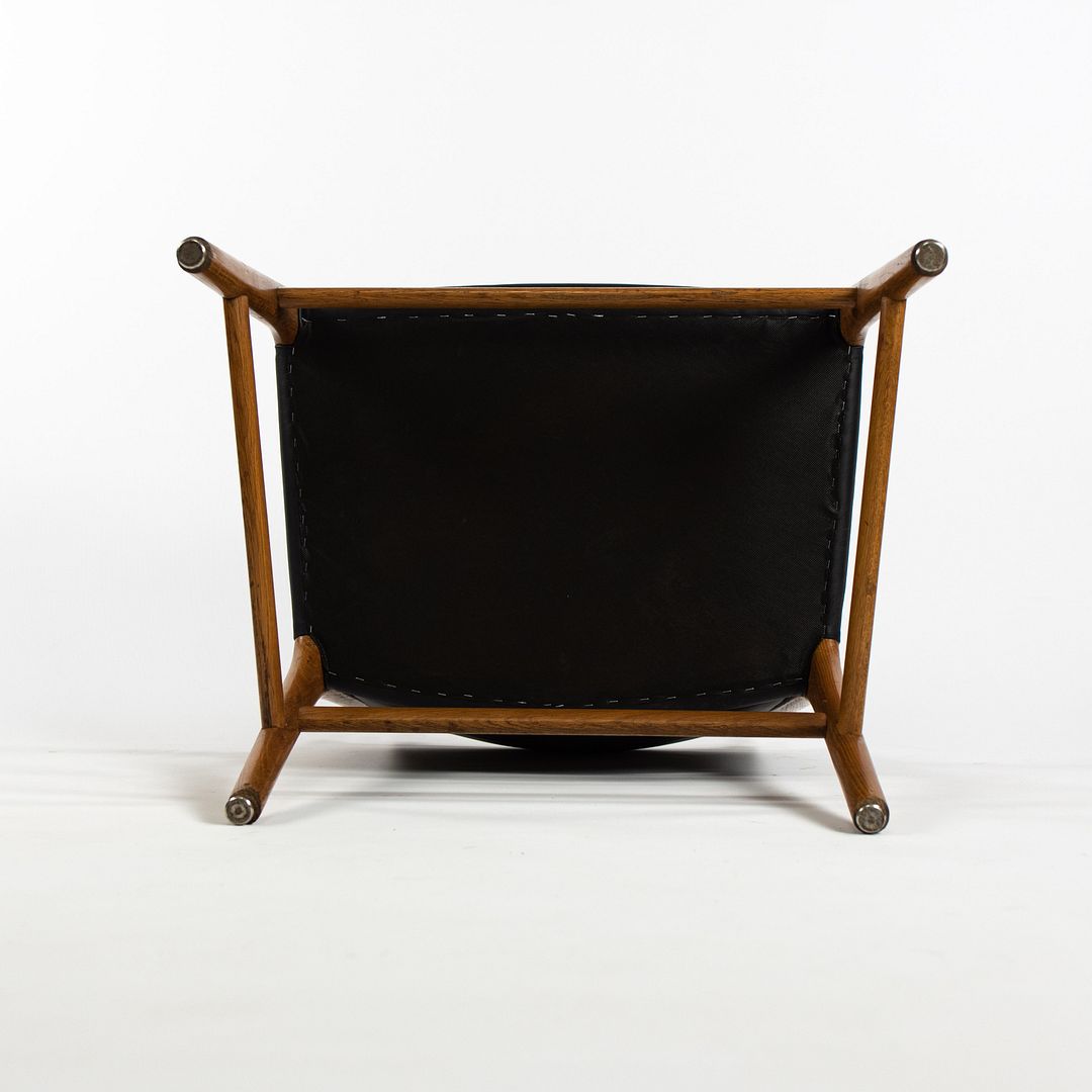 1965 JH 507 Armchairs by Hans J. Wegner for Johannes Hansen in Oak and Leather, Newly Reupholstered