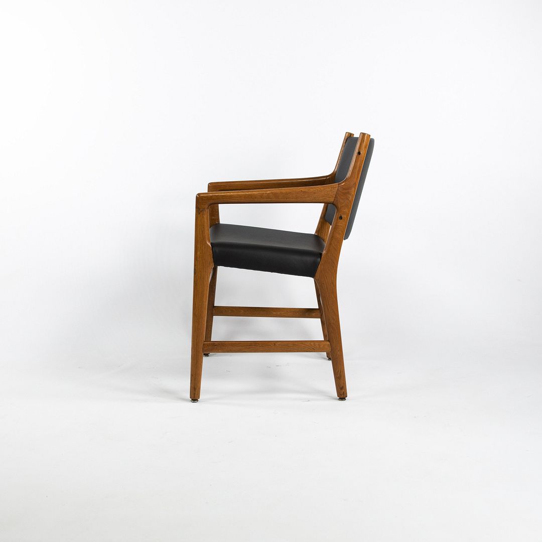 1965 JH 507 Armchairs by Hans J. Wegner for Johannes Hansen in Oak and Leather, Newly Reupholstered