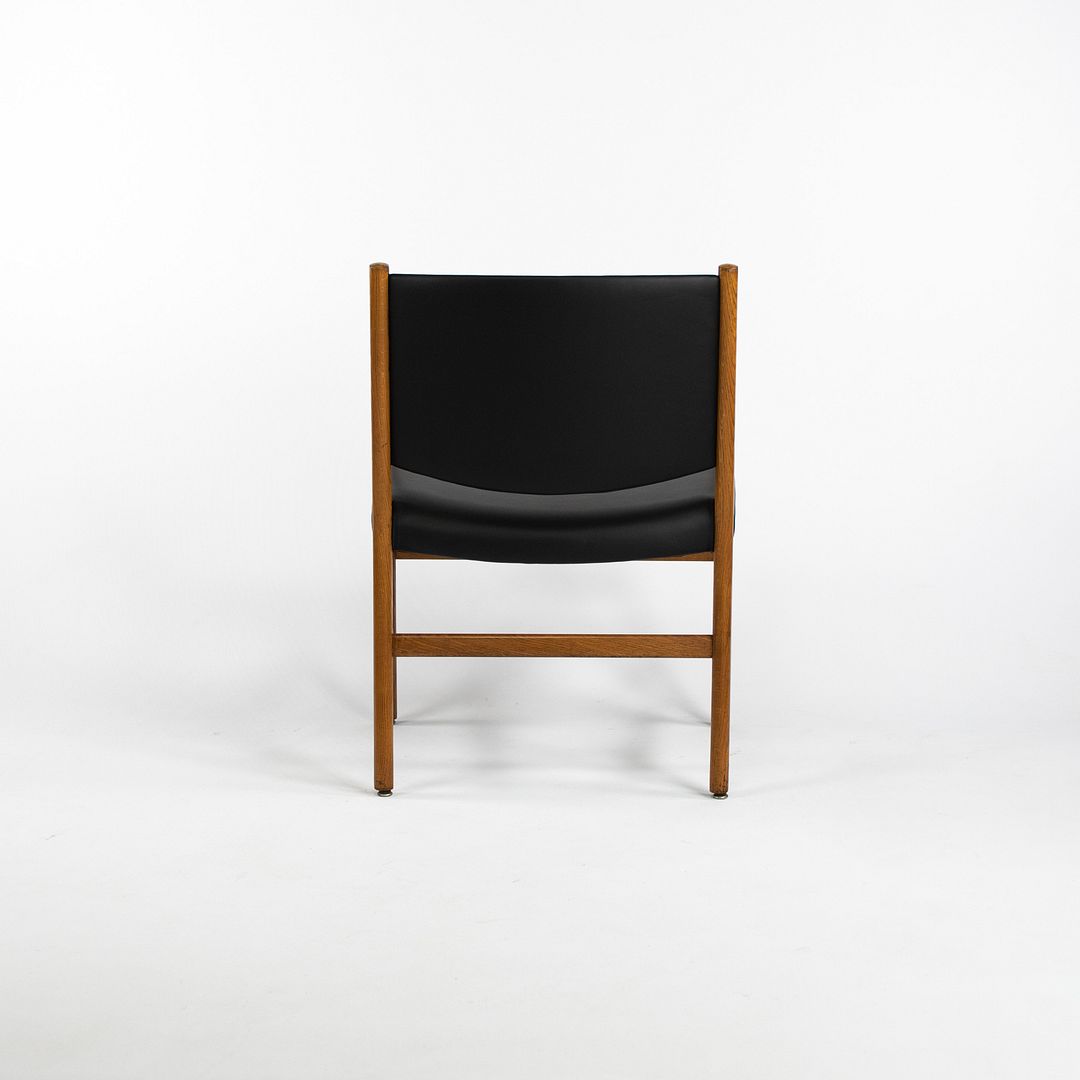 1965 JH 507 Armchairs by Hans J. Wegner for Johannes Hansen in Oak and Leather, Newly Reupholstered