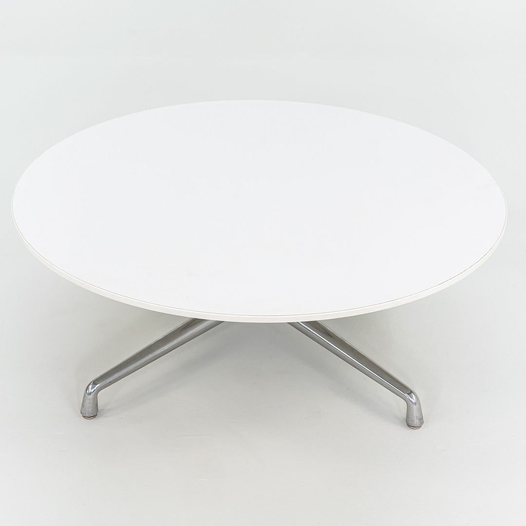 SOLD 2016  Scott Wilson for Coalesse Coffee Table White w/ Chrome Large Table 42" 2x Available