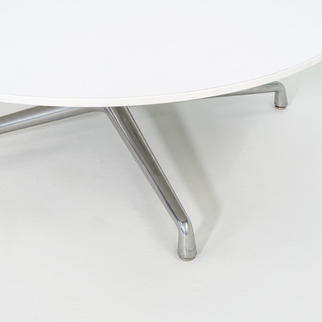 SOLD 2016  Scott Wilson for Coalesse Coffee Table White w/ Chrome Large Table 42" 2x Available