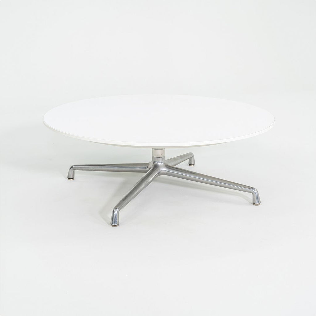 SOLD 2016  Scott Wilson for Coalesse Coffee Table White w/ Chrome Large Table 42" 2x Available
