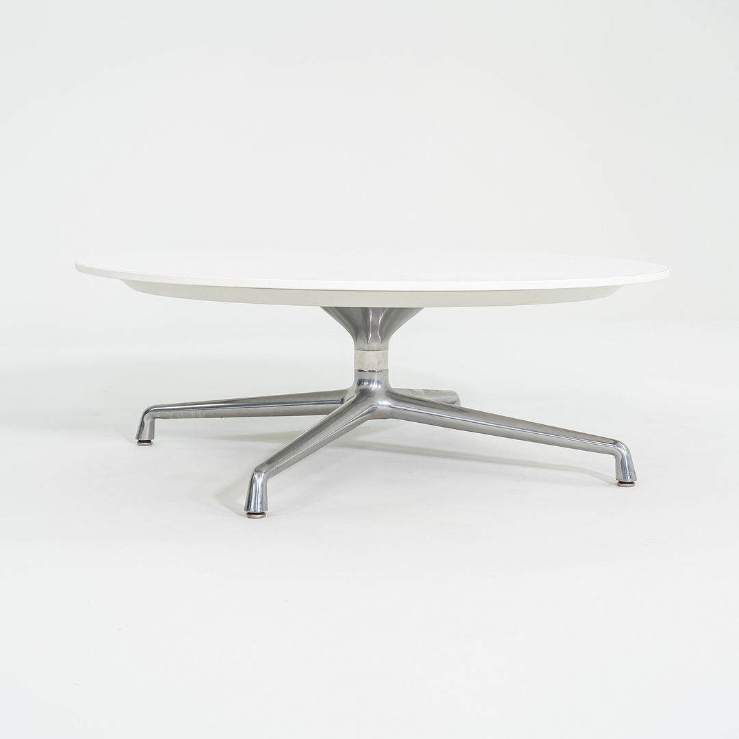SOLD 2016  Scott Wilson for Coalesse Coffee Table White w/ Chrome Large Table 42" 2x Available
