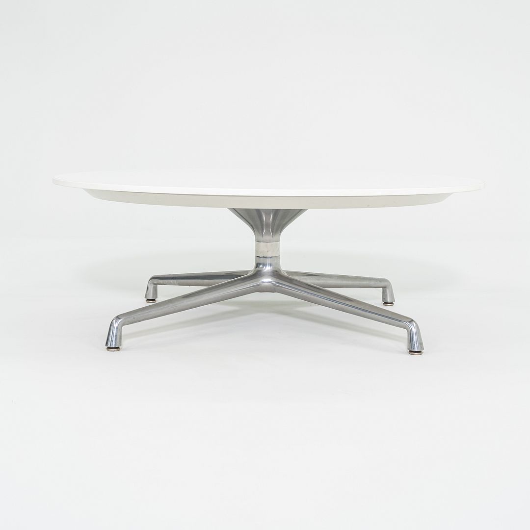 SOLD 2016  Scott Wilson for Coalesse Coffee Table White w/ Chrome Large Table 42" 2x Available