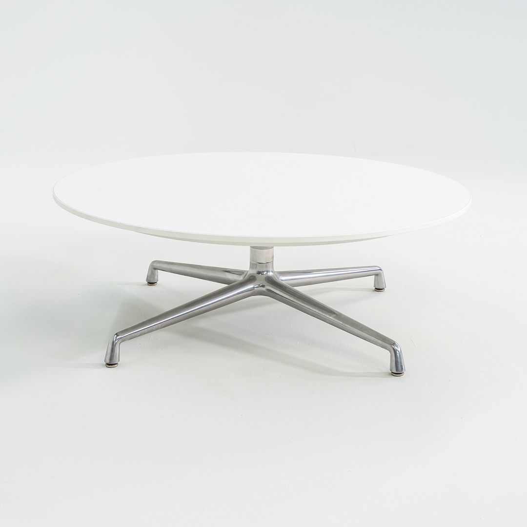 SOLD 2016  Scott Wilson for Coalesse Coffee Table White w/ Chrome Large Table 42" 2x Available