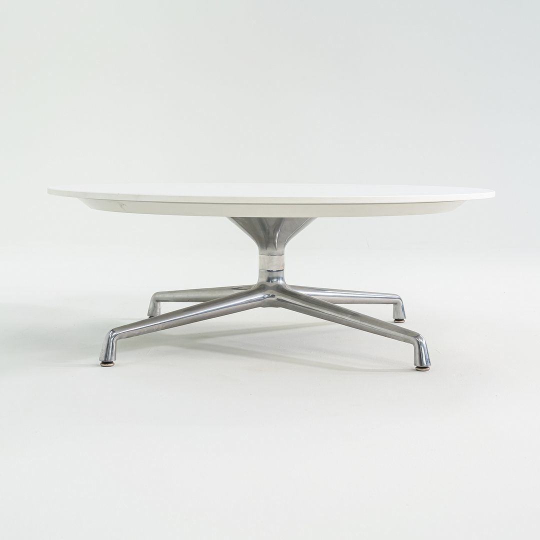 SOLD 2016  Scott Wilson for Coalesse Coffee Table White w/ Chrome Large Table 42" 2x Available