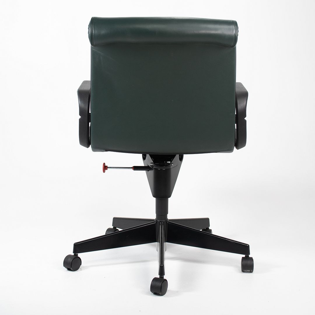 1990s Sapper Series Management Chair by Richard Sapper for Knoll in Green Leather, 12+ Available