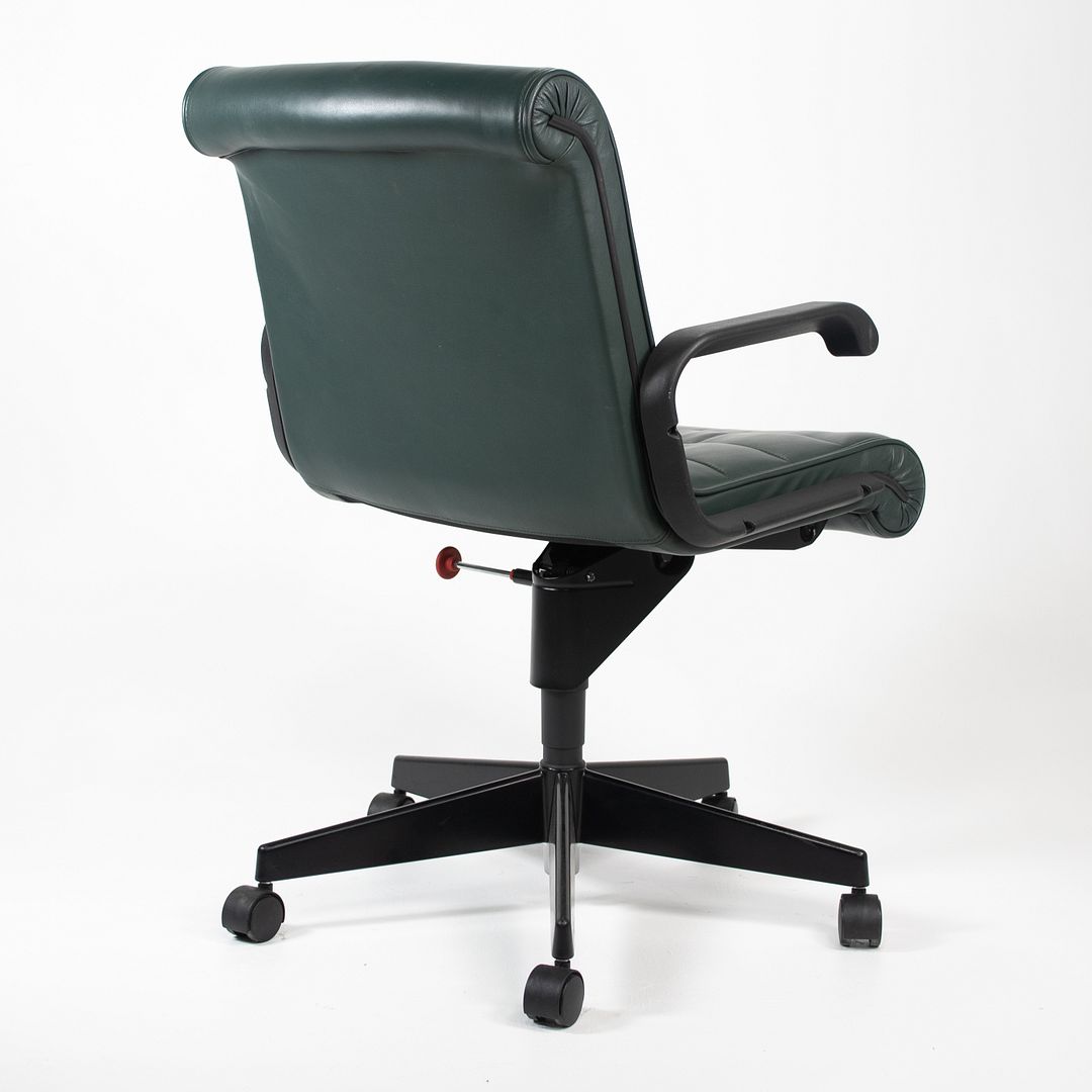 1990s Sapper Series Management Chair by Richard Sapper for Knoll in Green Leather, 12+ Available