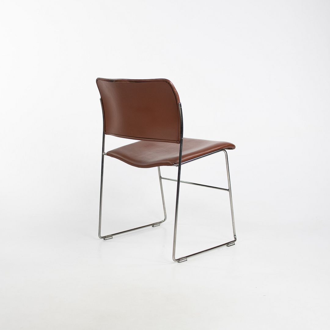 C. 1970s David Rowland for General Fireproofing 40/4 Stacking Chair in Brown