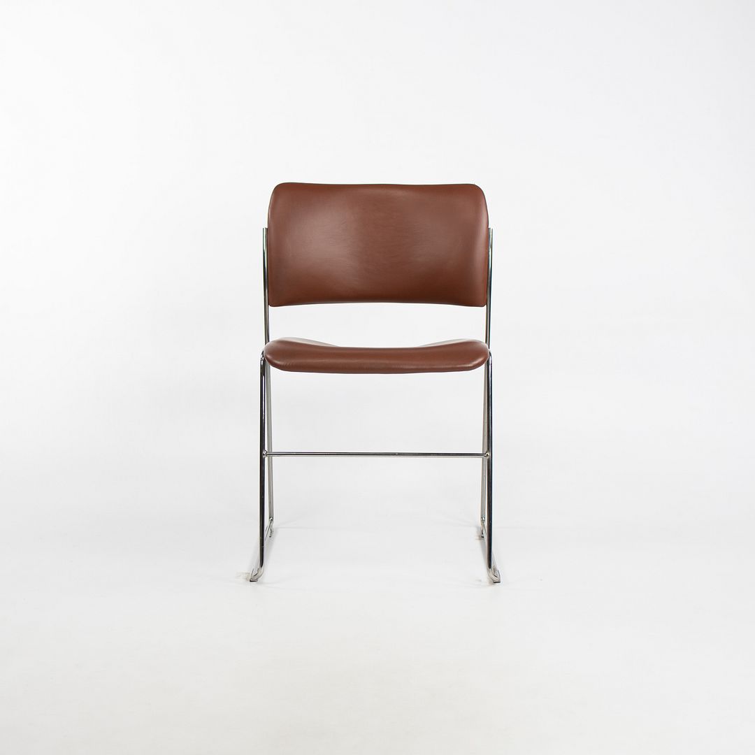 C. 1970s David Rowland for General Fireproofing 40/4 Stacking Chair in Brown