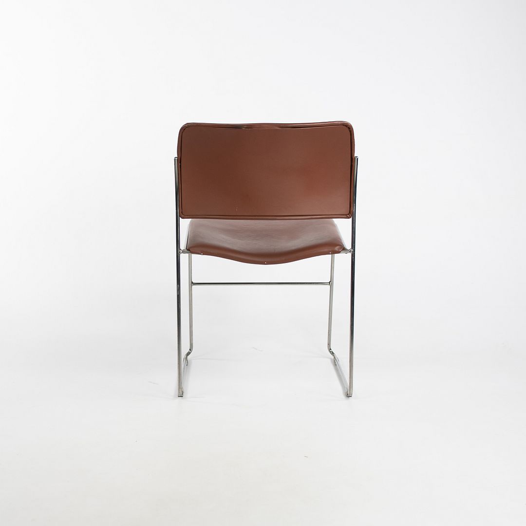 C. 1970s David Rowland for General Fireproofing 40/4 Stacking Chair in Brown
