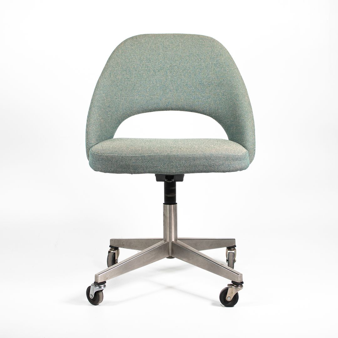 1980s Saarinen Executive Desk Chair, 72 US-BC by Eero Saarinen for Knoll Steel, Fabric, Foam