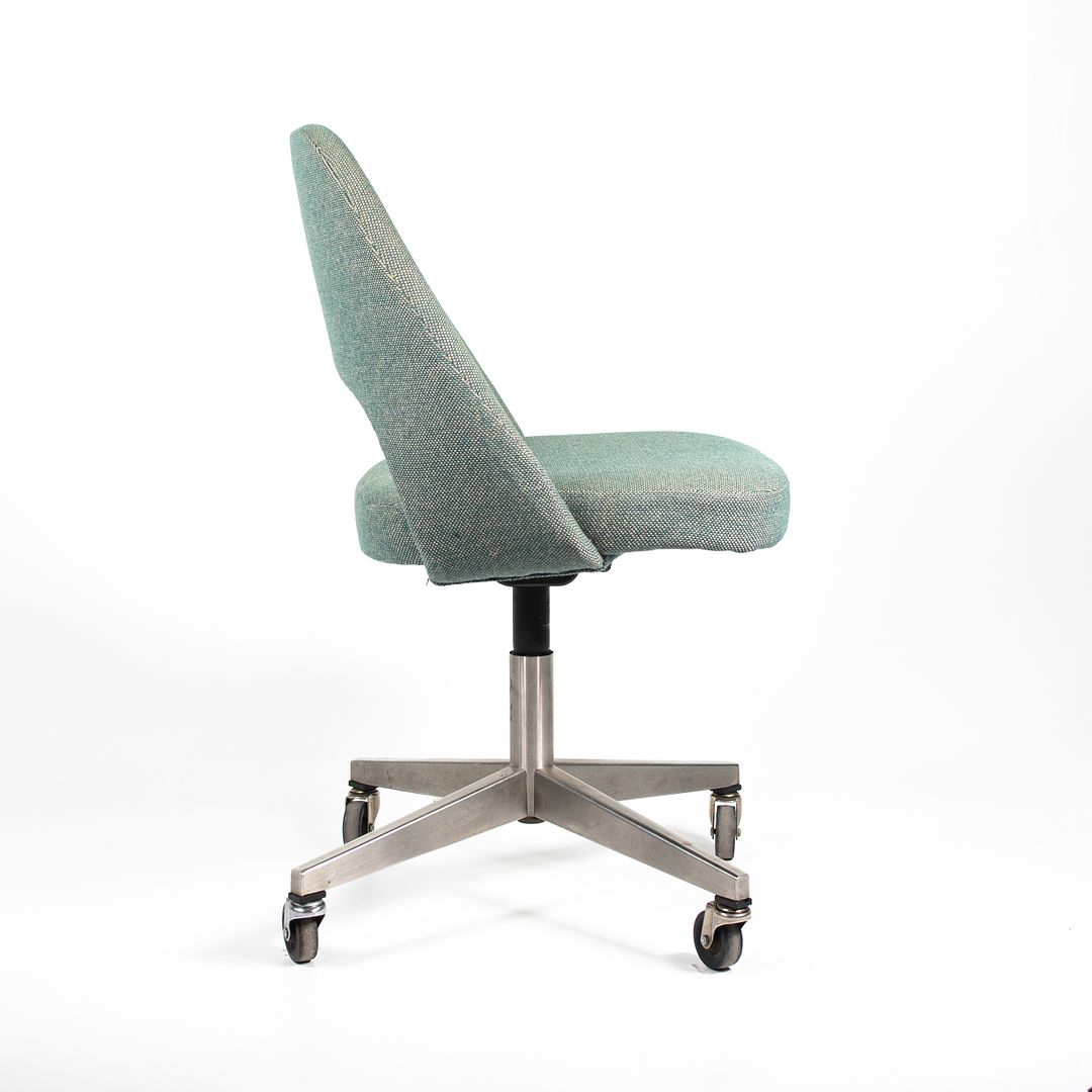 1980s Saarinen Executive Desk Chair, 72 US-BC by Eero Saarinen for Knoll Steel, Fabric, Foam