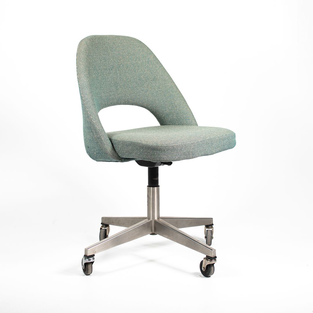 1980s Saarinen Executive Desk Chair, 72 US-BC by Eero Saarinen for Knoll Steel, Fabric, Foam