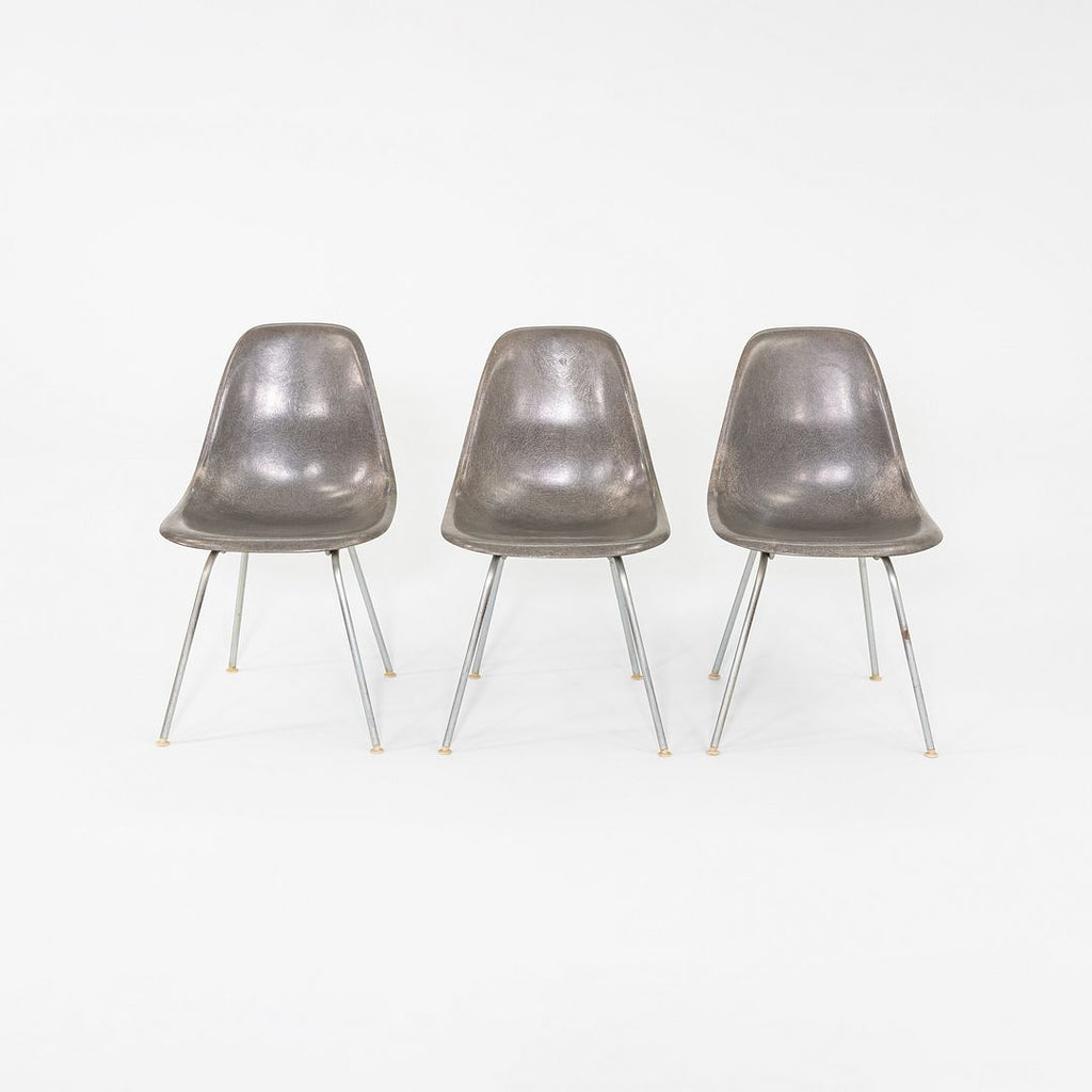 C. 1958 Herman Miller Eames Fiberglass Dining Shell Chair in Gray 3x Available