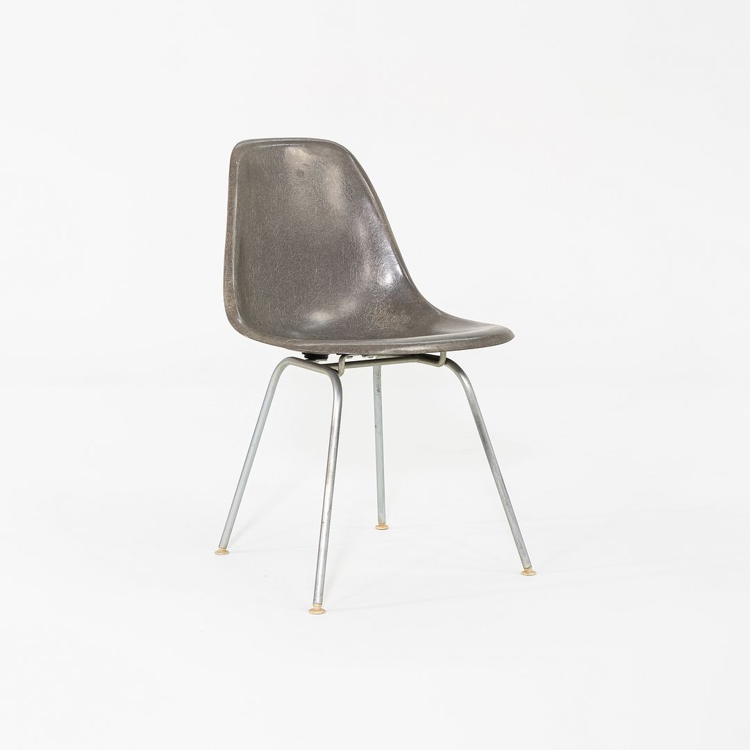 C. 1958 Herman Miller Eames Fiberglass Dining Shell Chair in Gray 3x Available