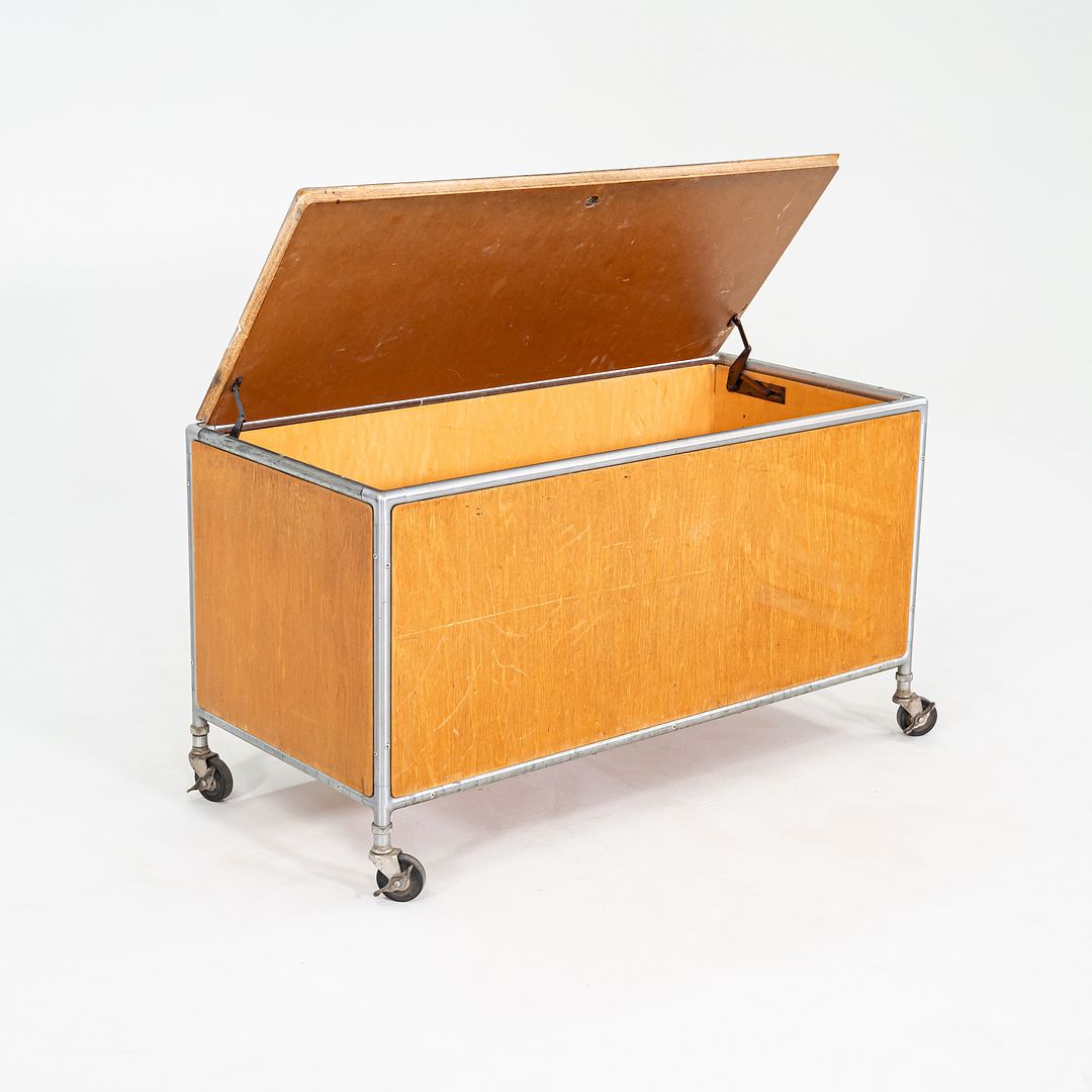 1960s Henry P. Glass for Fleetwood Zeeland Flexible Storage Cabinet on Casters