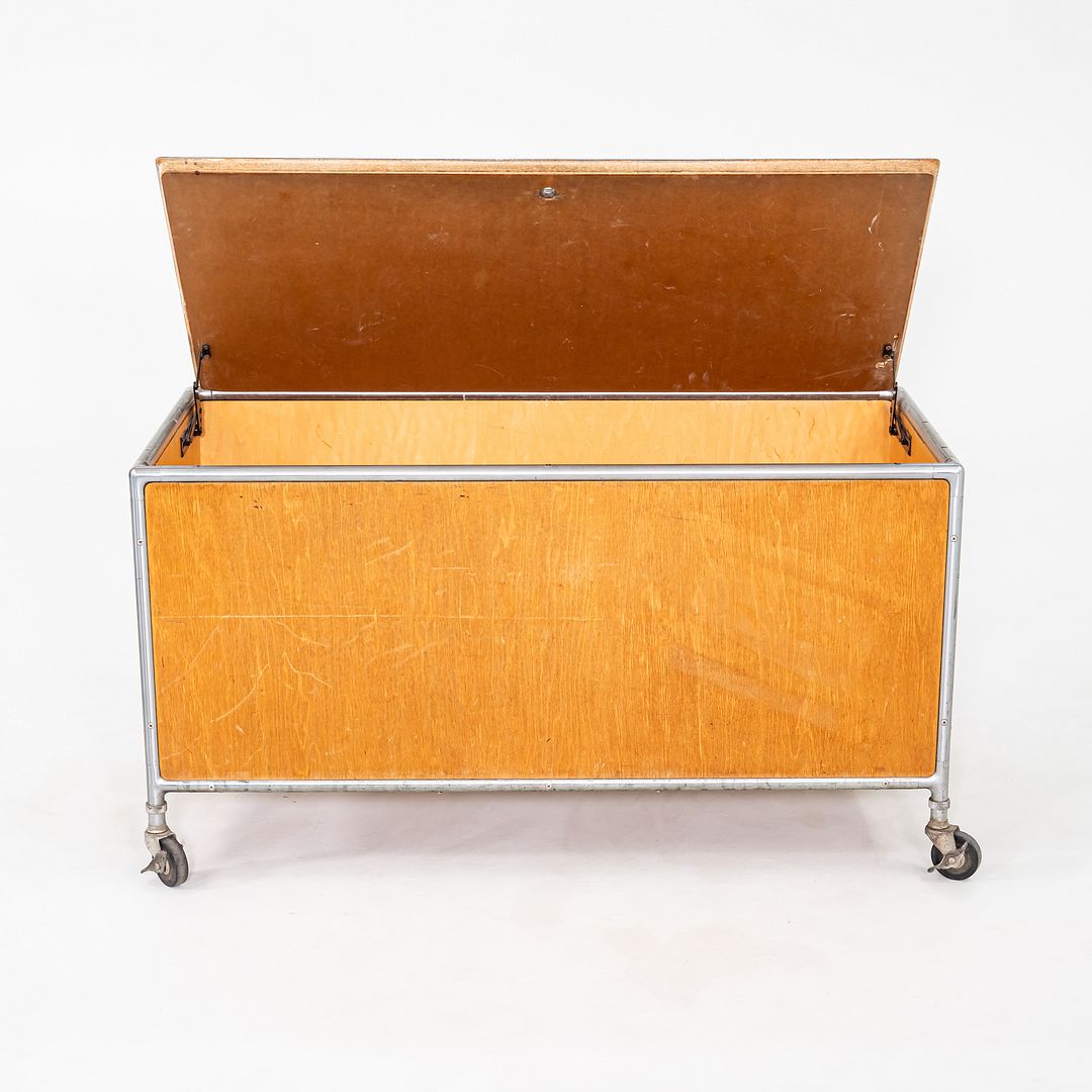 1960s Henry P. Glass for Fleetwood Zeeland Flexible Storage Cabinet on Casters