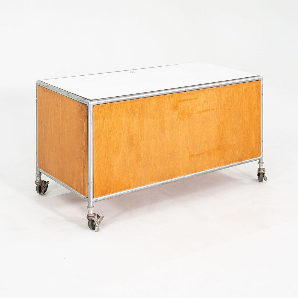 1960s Henry P. Glass for Fleetwood Zeeland Flexible Storage Cabinet on Casters