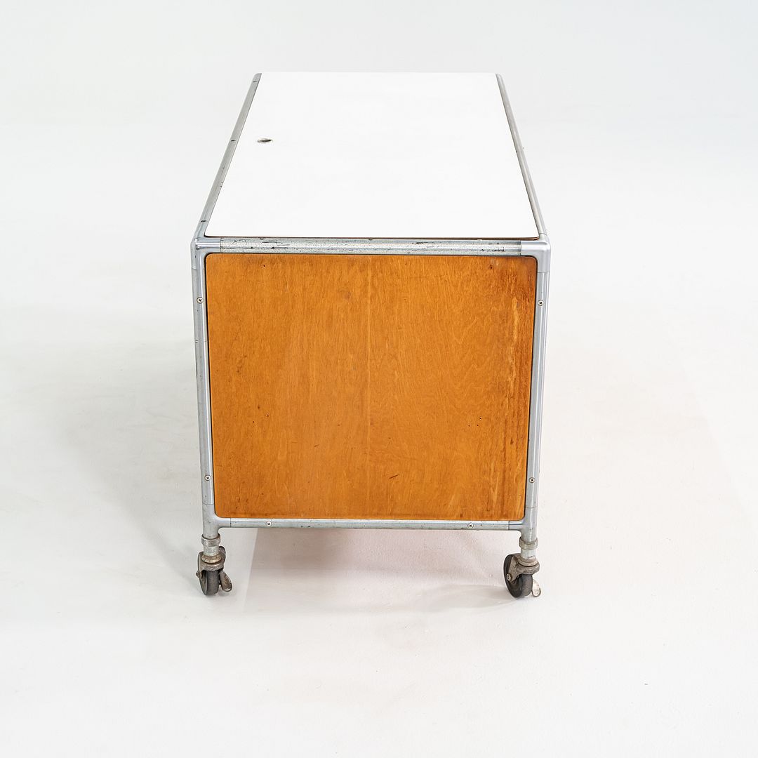 1960s Henry P. Glass for Fleetwood Zeeland Flexible Storage Cabinet on Casters