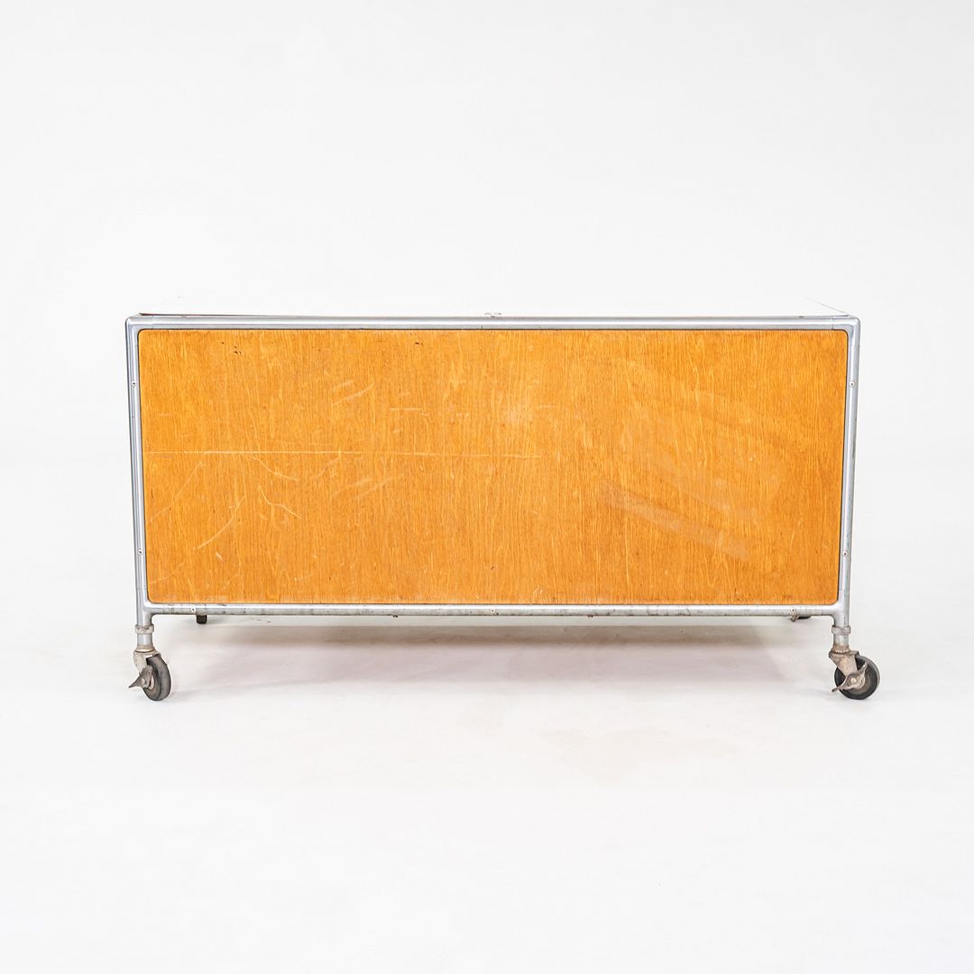 1960s Henry P. Glass for Fleetwood Zeeland Flexible Storage Cabinet on Casters