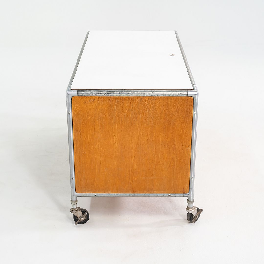 1960s Henry P. Glass for Fleetwood Zeeland Flexible Storage Cabinet on Casters