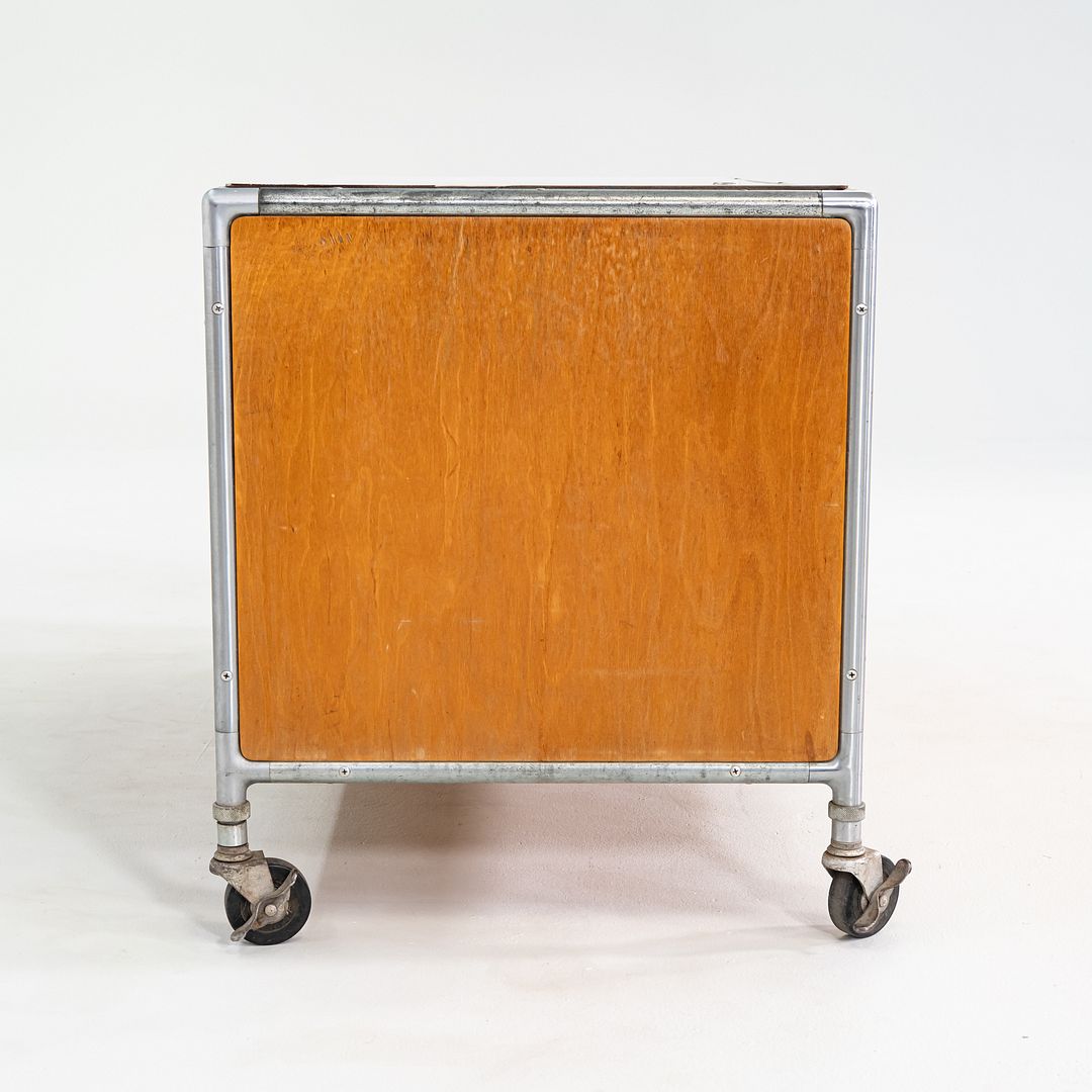 1960s Henry P. Glass for Fleetwood Zeeland Flexible Storage Cabinet on Casters