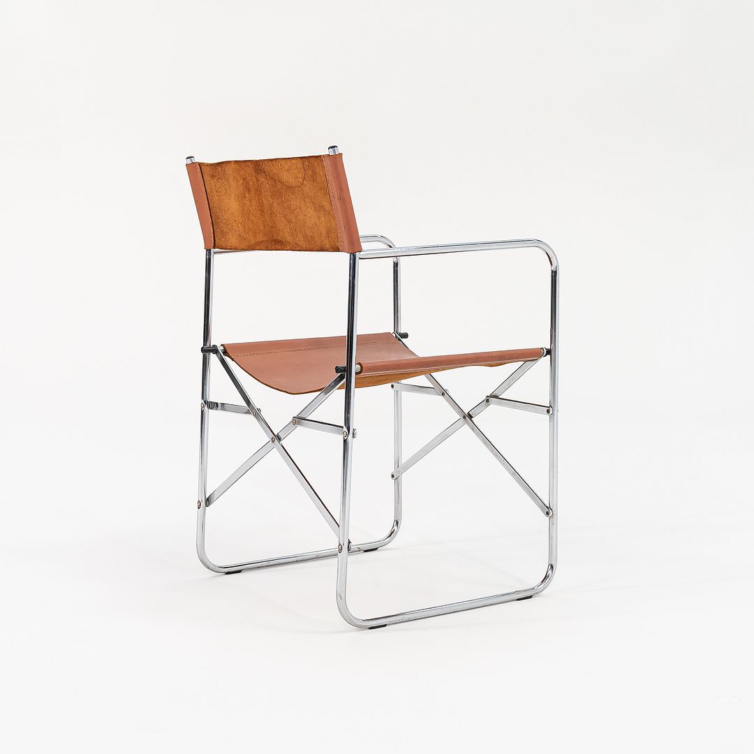C. 1970s Pair of Folding Campaign Chairs by Chairworks Taiwan Ltd. in Steel
