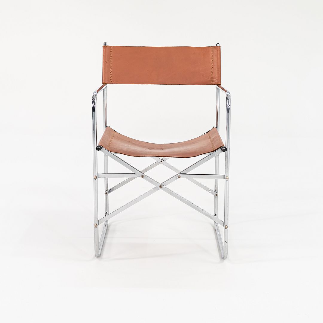 C. 1970s Pair of Folding Campaign Chairs by Chairworks Taiwan Ltd. in Steel
