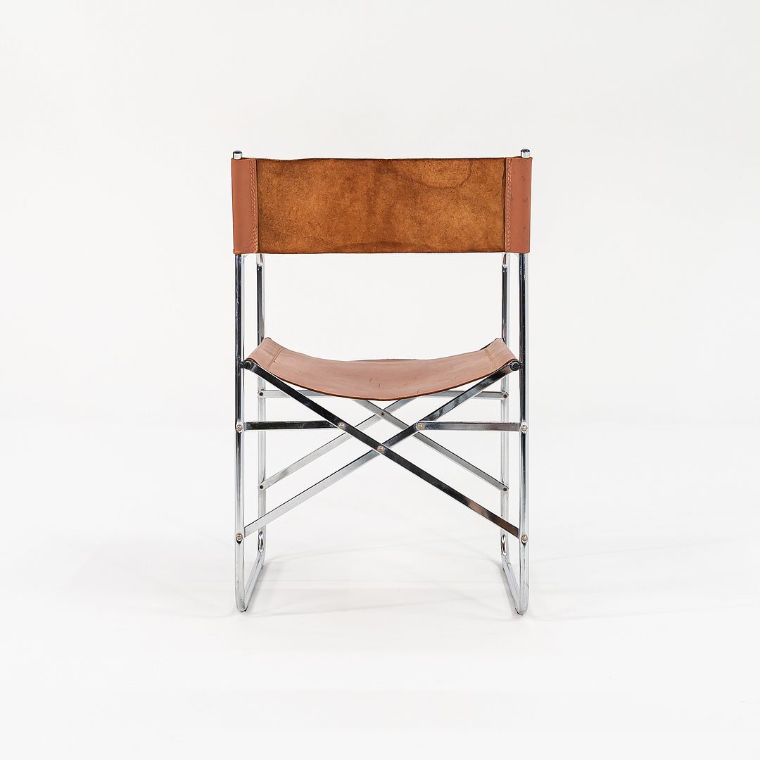 C. 1970s Pair of Folding Campaign Chairs by Chairworks Taiwan Ltd. in Steel