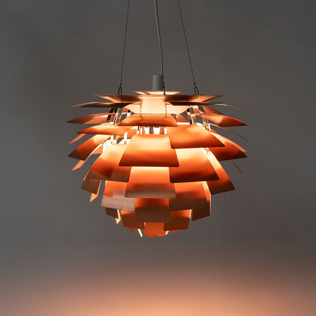 SOLD 1970s Extra Large PH Artichoke Pendant Lamp by Poul Henningsen for Louis Poulsen in Copper