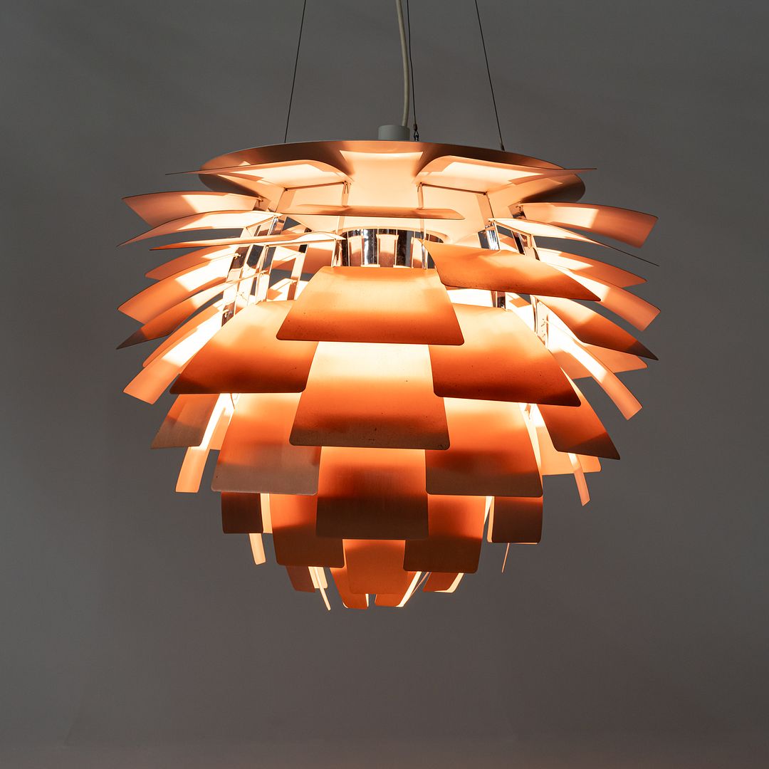 SOLD 1970s Extra Large PH Artichoke Pendant Lamp by Poul Henningsen for Louis Poulsen in Copper