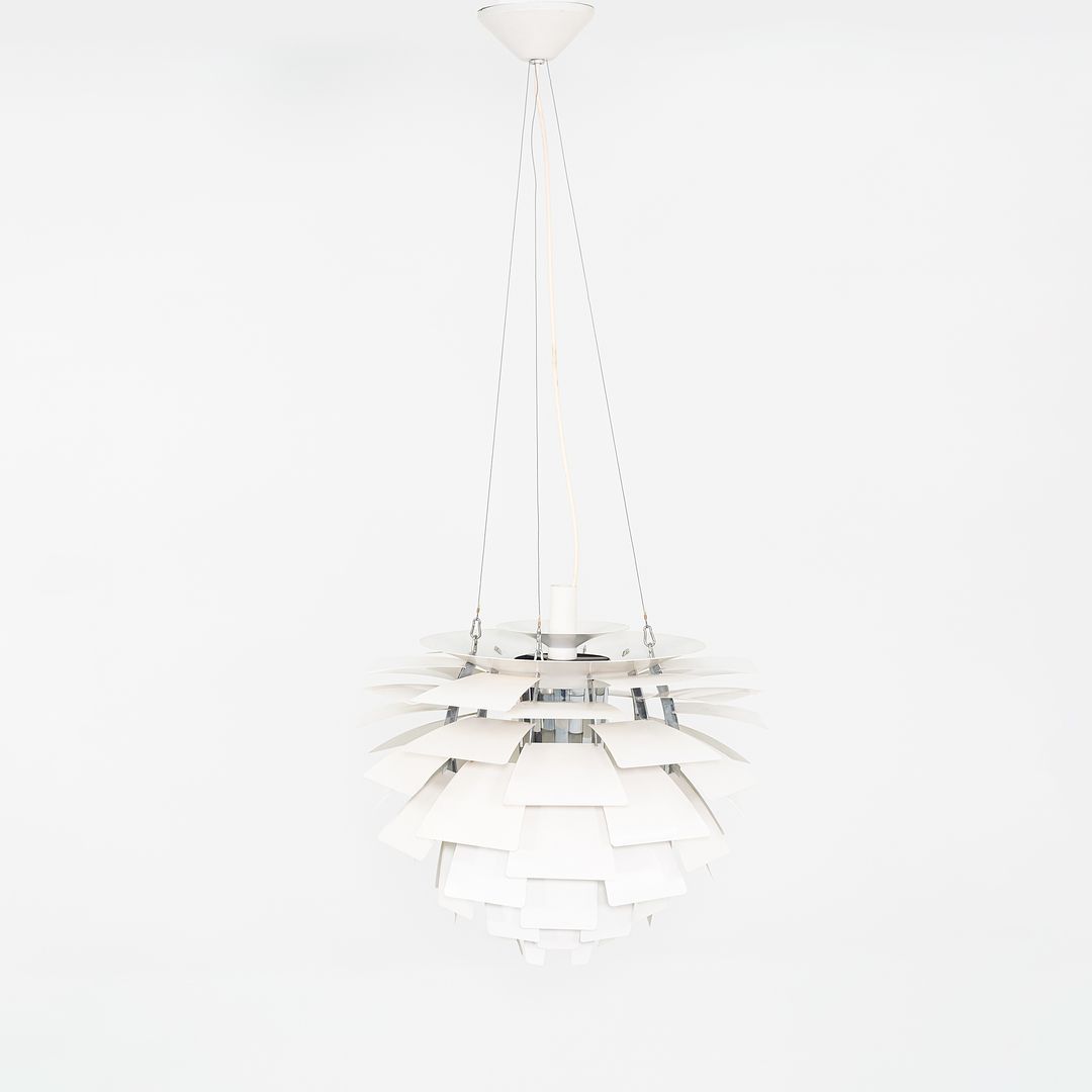 1970s Poul Henningsen for Louis Poulsen Large Artichoke Pendant Lamp in White