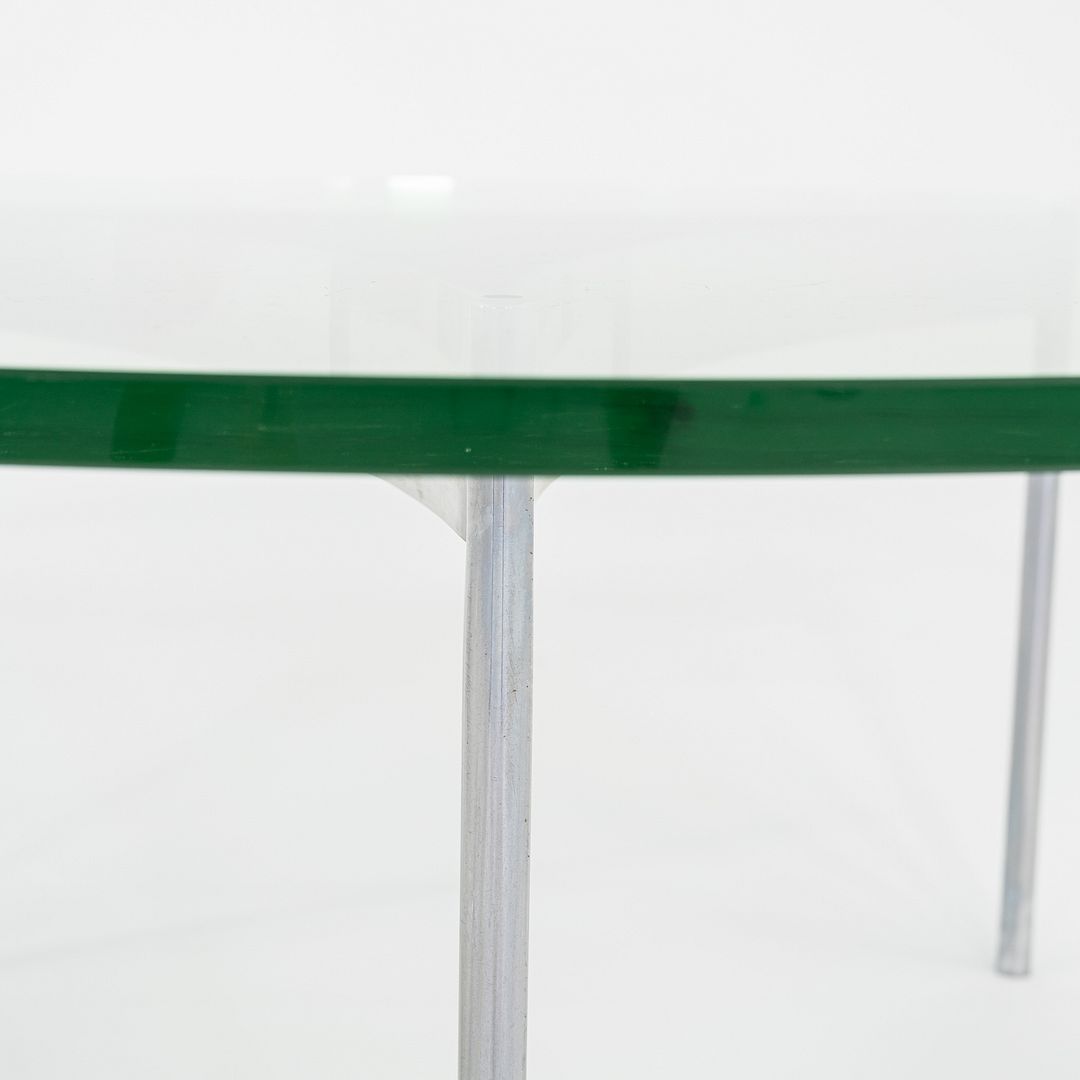1960s Glass & Chromed Steel Coffee Table in the manner of Fabricius and Kastholm