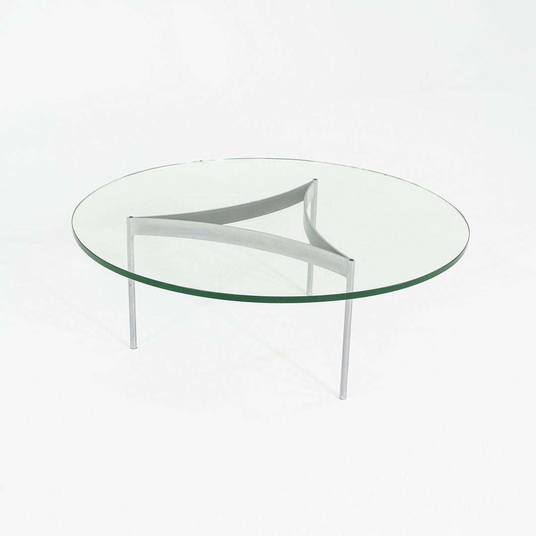 1960s Glass & Chromed Steel Coffee Table in the manner of Fabricius and Kastholm