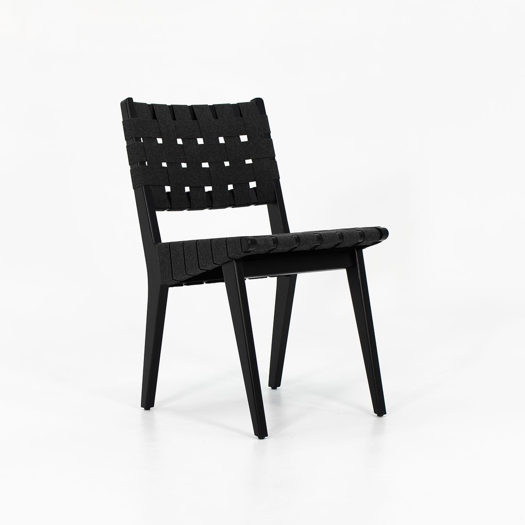 2021 Risom Side Chair, 666C-WB by Jens Risom for Knoll Maple, Cotton Webbing, Plastic, Metal
