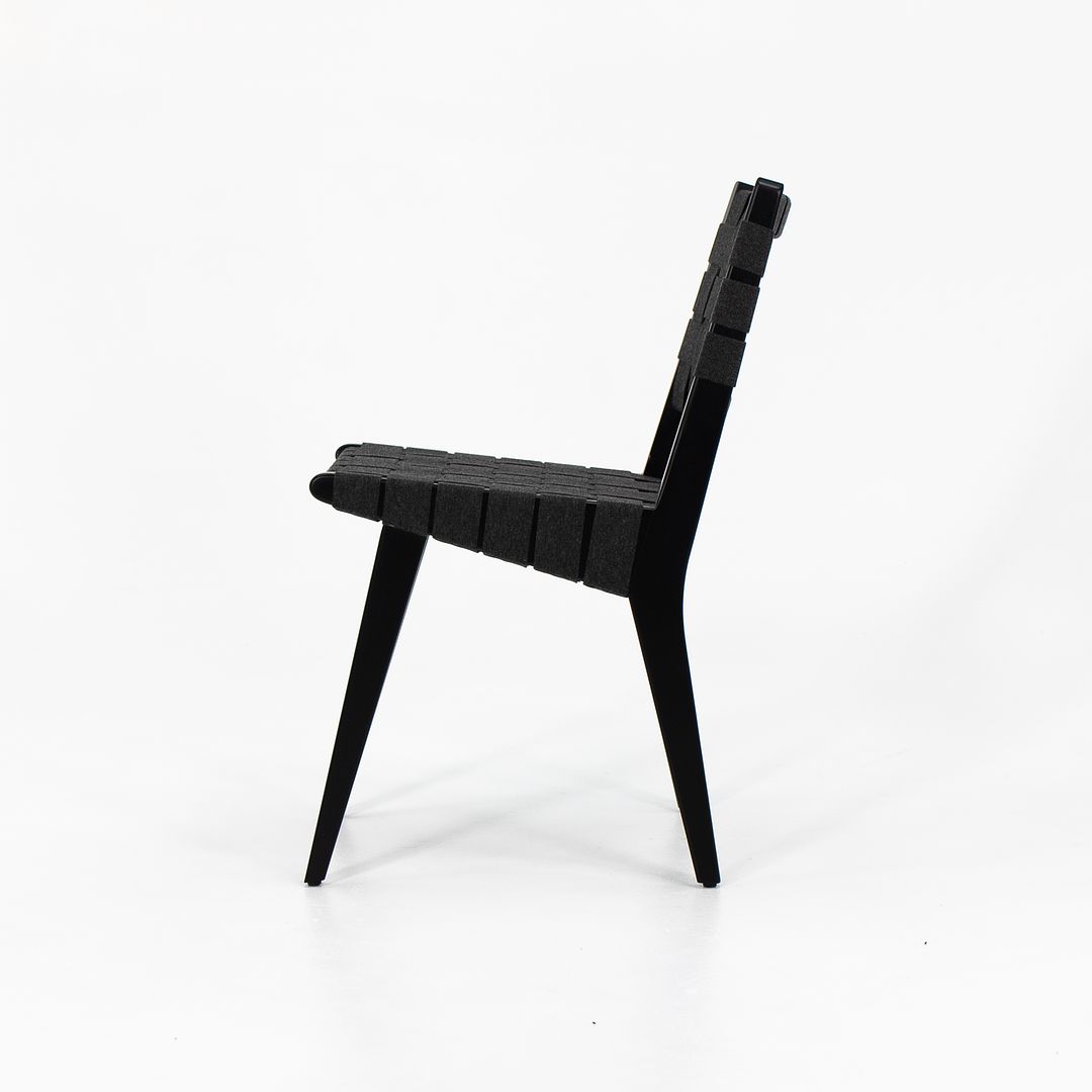 2021 Risom Side Chair, 666C-WB by Jens Risom for Knoll Maple, Cotton Webbing, Plastic, Metal