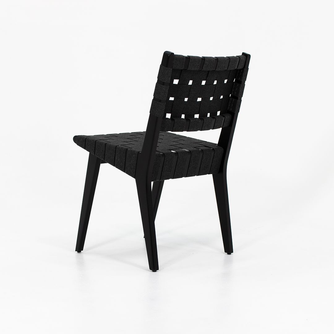 2021 Risom Side Chair, 666C-WB by Jens Risom for Knoll Maple, Cotton Webbing, Plastic, Metal