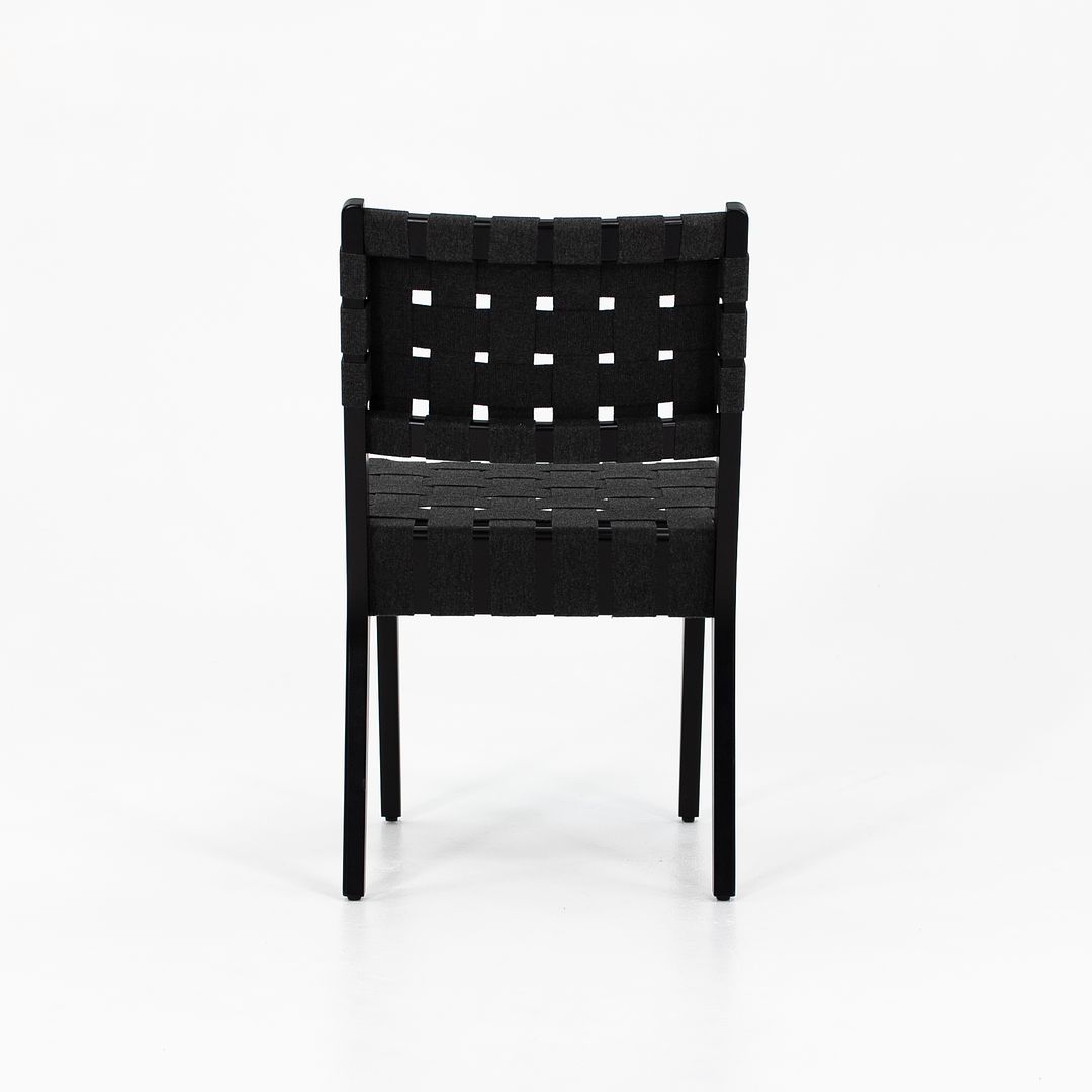 2021 Risom Side Chair, 666C-WB by Jens Risom for Knoll Maple, Cotton Webbing, Plastic, Metal