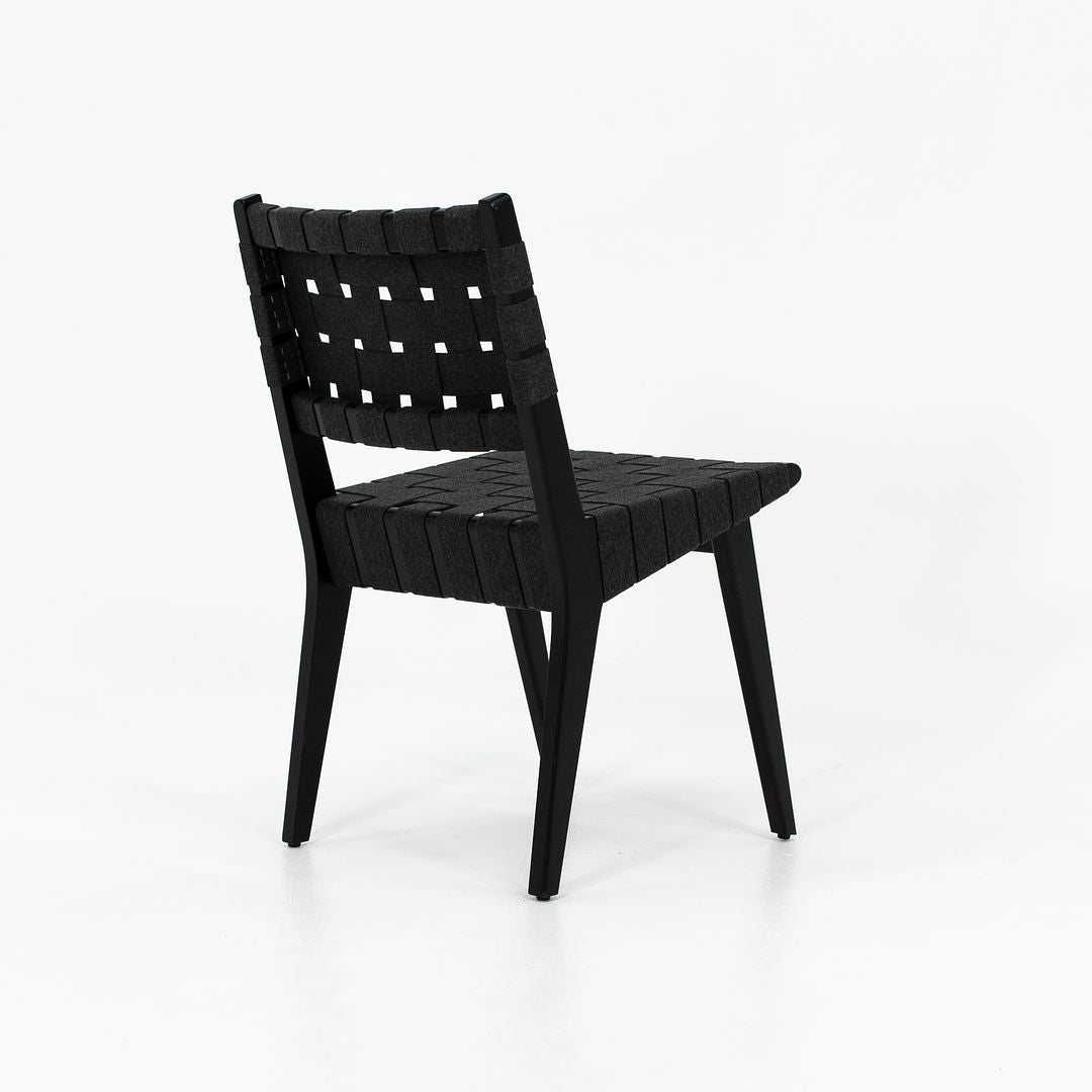 2021 Risom Side Chair, 666C-WB by Jens Risom for Knoll Maple, Cotton Webbing, Plastic, Metal