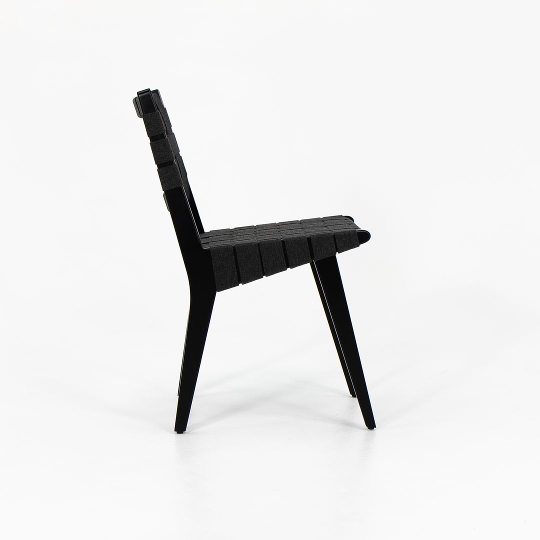 2021 Risom Side Chair, 666C-WB by Jens Risom for Knoll Maple, Cotton Webbing, Plastic, Metal