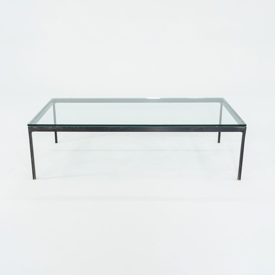 1970s Rectangular Coffee Table, Model TA.35.60.72 by Nicos Zographos for Zographos Designs in Patinated Bronze