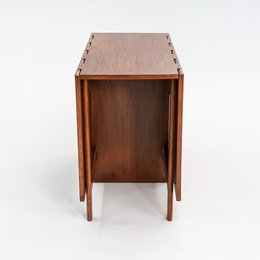 C. 1954 George Nelson Herman Miller Gate Leg Dining Table in Mahogany Model 4656