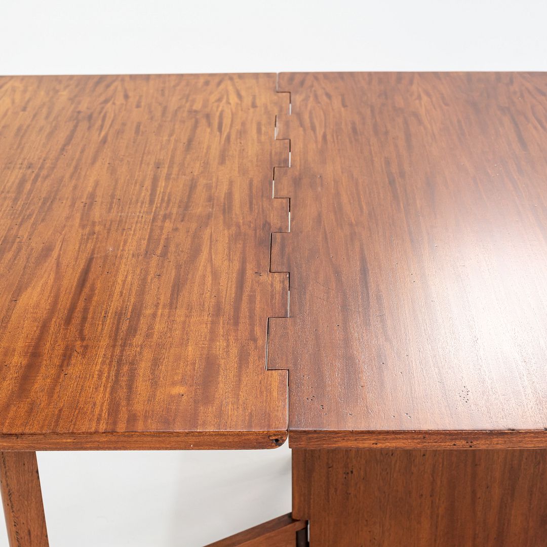 C. 1954 George Nelson Herman Miller Gate Leg Dining Table in Mahogany Model 4656