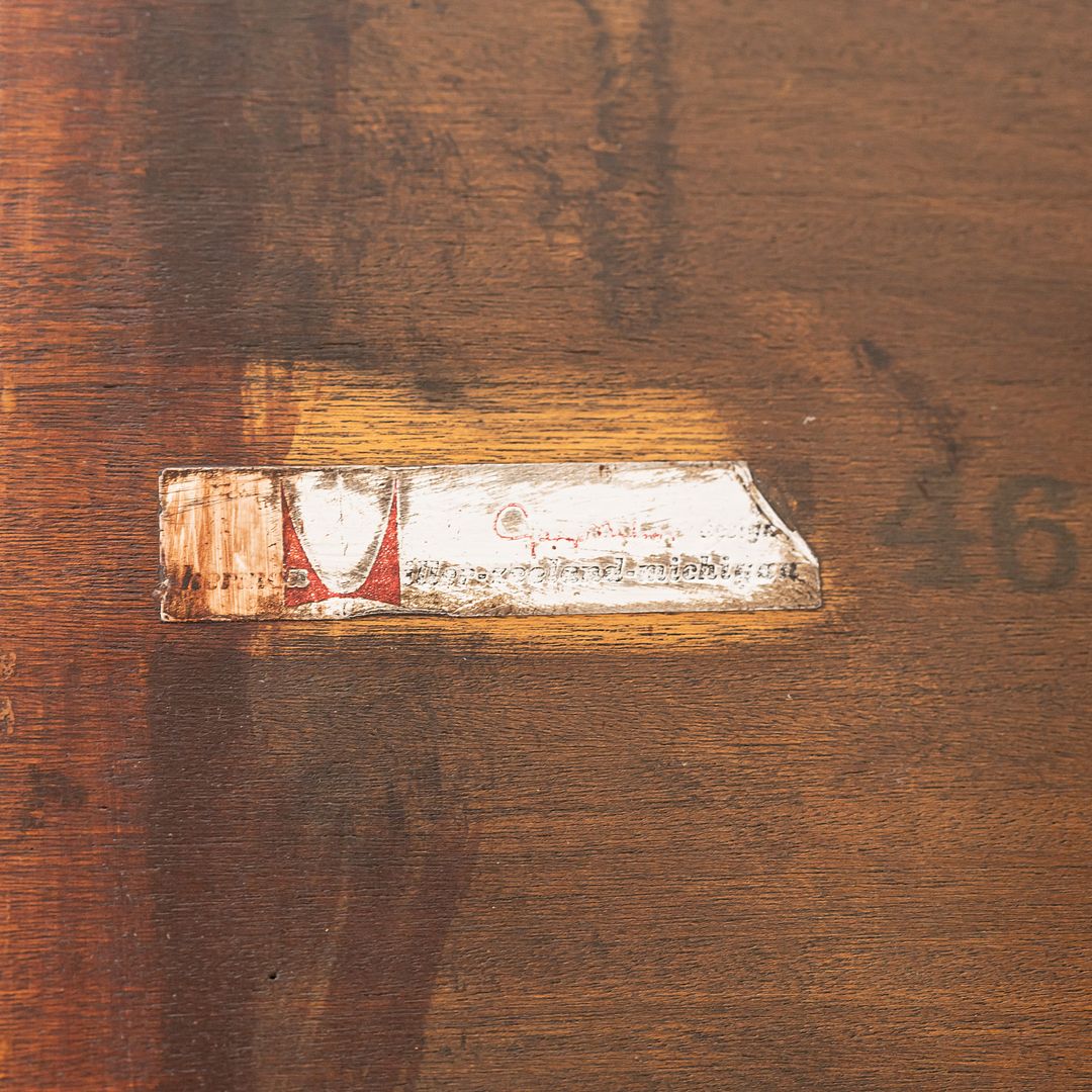 C. 1954 George Nelson Herman Miller Gate Leg Dining Table in Mahogany Model 4656