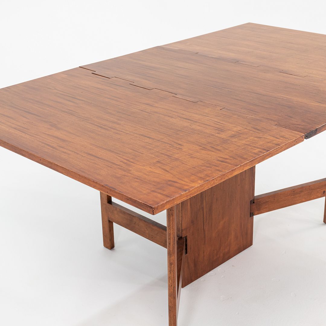 C. 1954 George Nelson Herman Miller Gate Leg Dining Table in Mahogany Model 4656